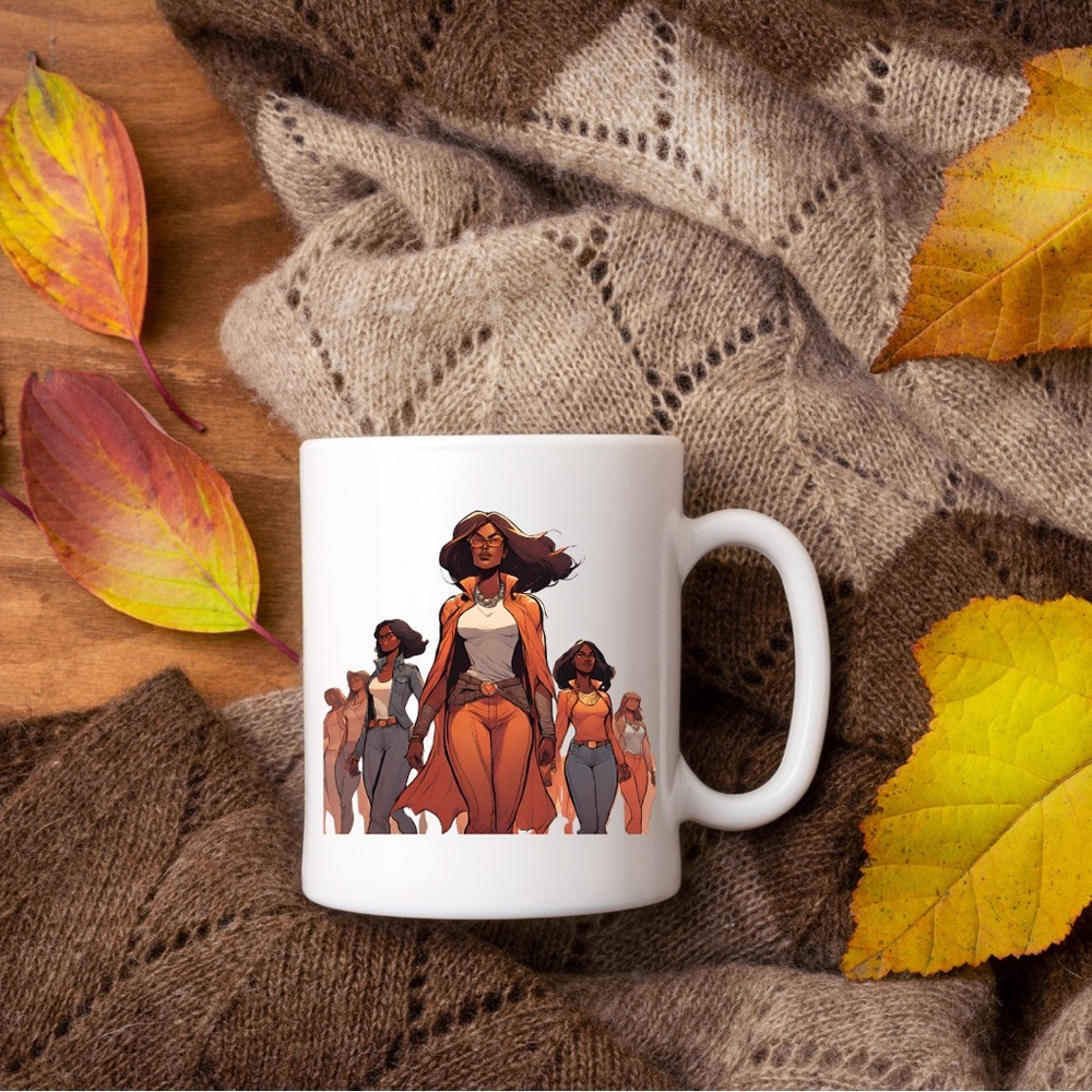Superhero Girl Power Mug – Inspirational Women Leaders Coffee Cup